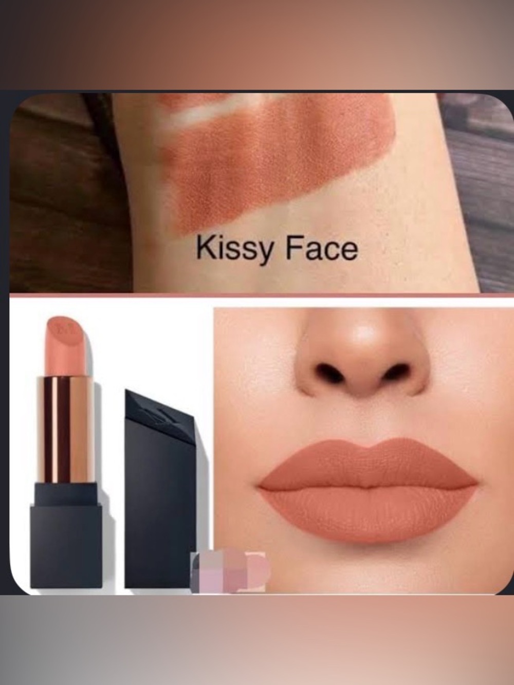 Morphe KISSY FACE Soft Terracotta Mega Matte Lipstick - Neutral Terracotta - Picture 3 of 3